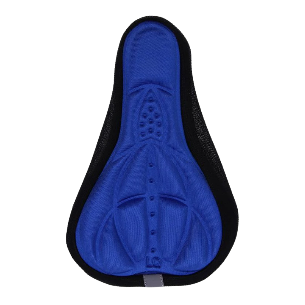 Cover with silicone gel padding for bicycle saddle 