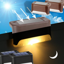 Solcellsdrivna LED-lampor för trappor (4 st) - Ozerty
