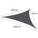 Vattenresistent triangel solskydd segel - Ozerty