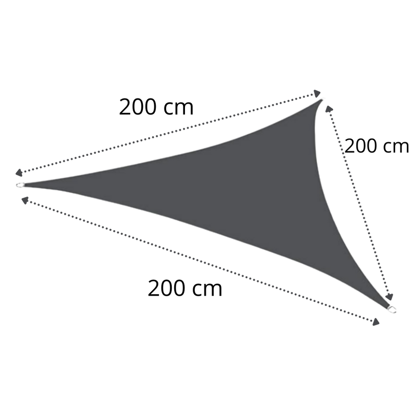 Vattenresistent triangel solskydd segel - Ozerty
