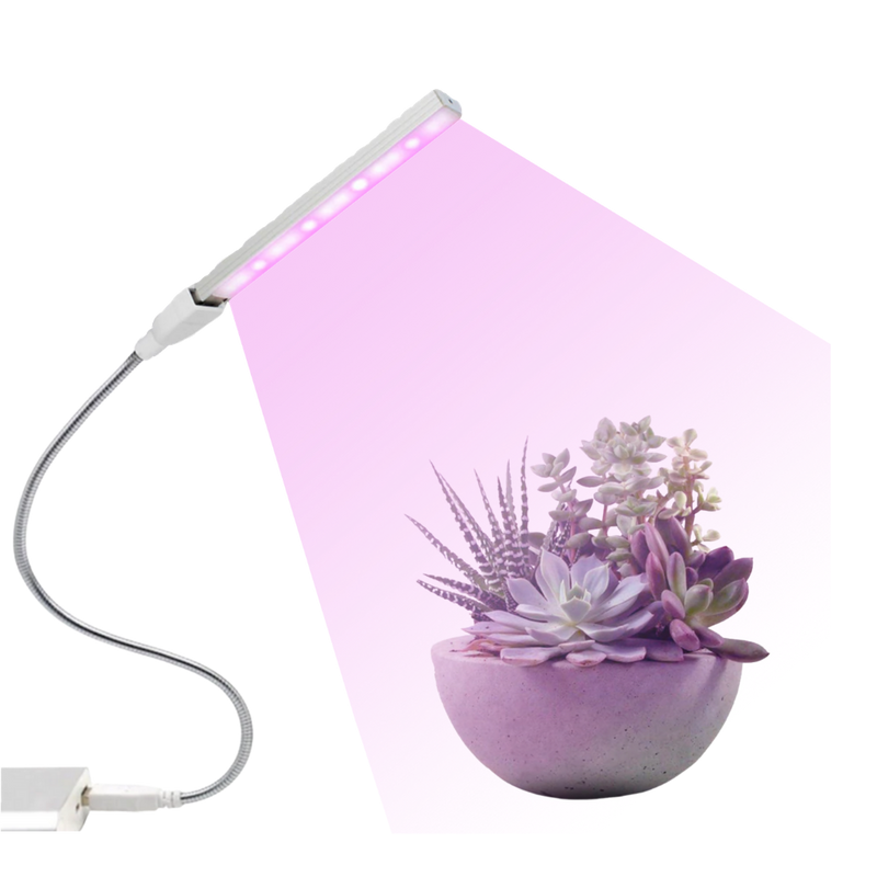 USB LED växtljus med flexibel stolpe för växtodling - Ozerty