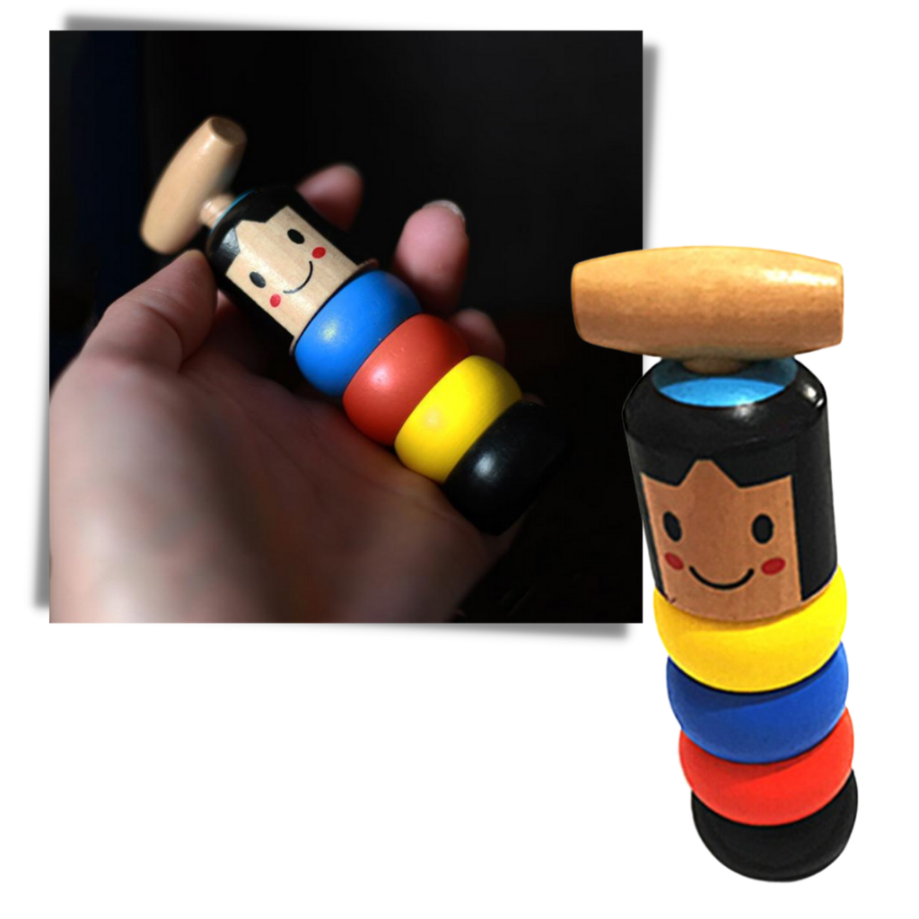 Magic unbreakable wooden man toy daruma unbreakable wooden man toy