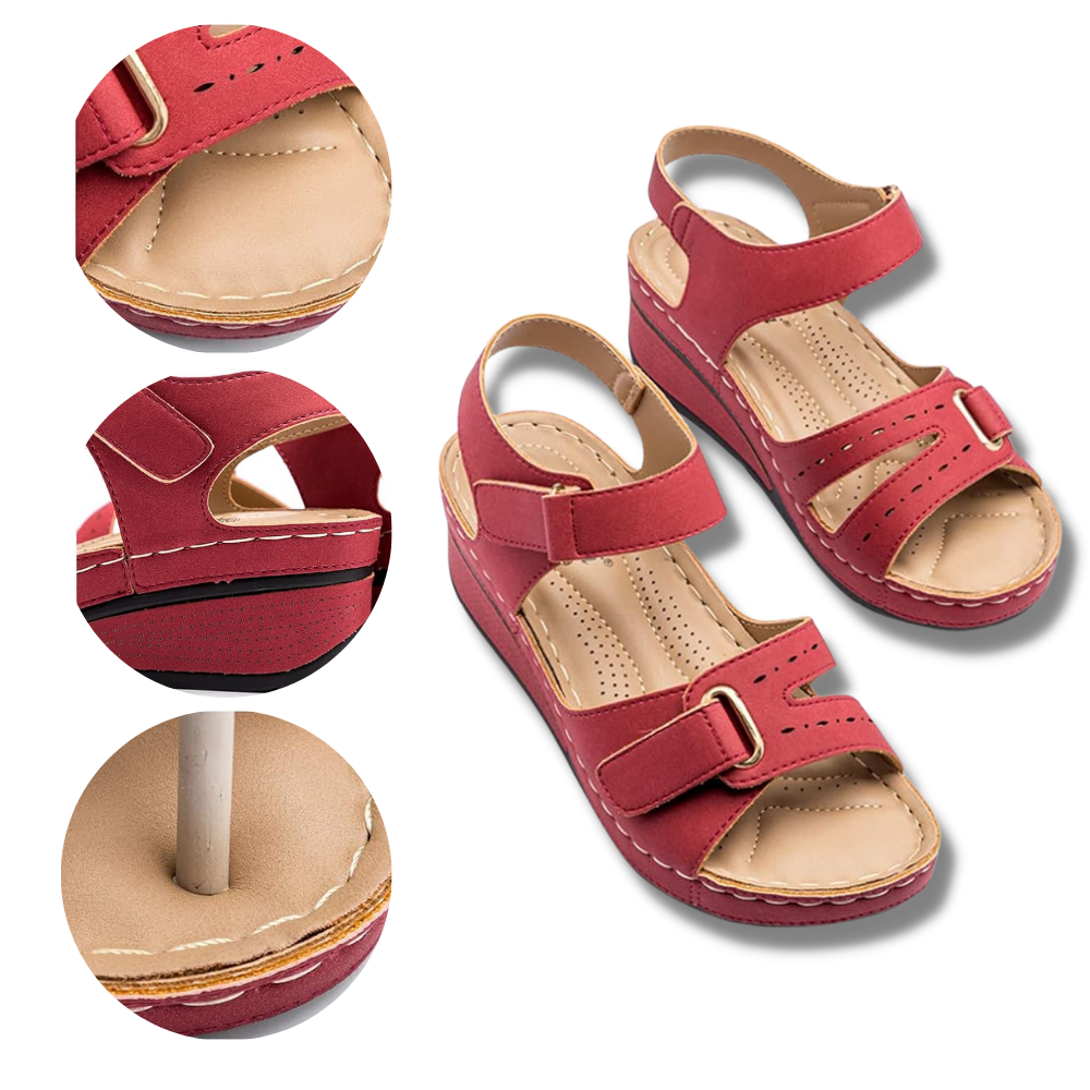 Ortopediska sandaler med stöd för hålfot för kvinnor - Ozerty