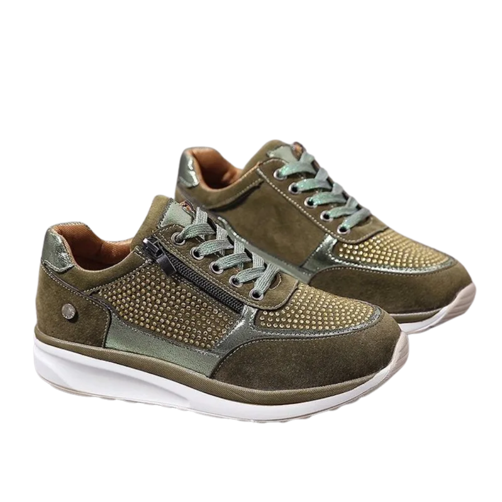 Wedge-sneakers med strass -Grön/EU35/US4/UK2Grön/EU36/US5/UK3Grön/EU37/US6/UK4Grön/EU38/US7/UK5Grön/EU39/US8/UK6Grön/EU40/US9/UK7Grön/EU41/US10/UK8Grön/EU42/US11/UK9Grön/EU43/US12/UK10 - Ozerty